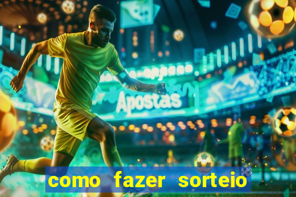 como fazer sorteio de cores online